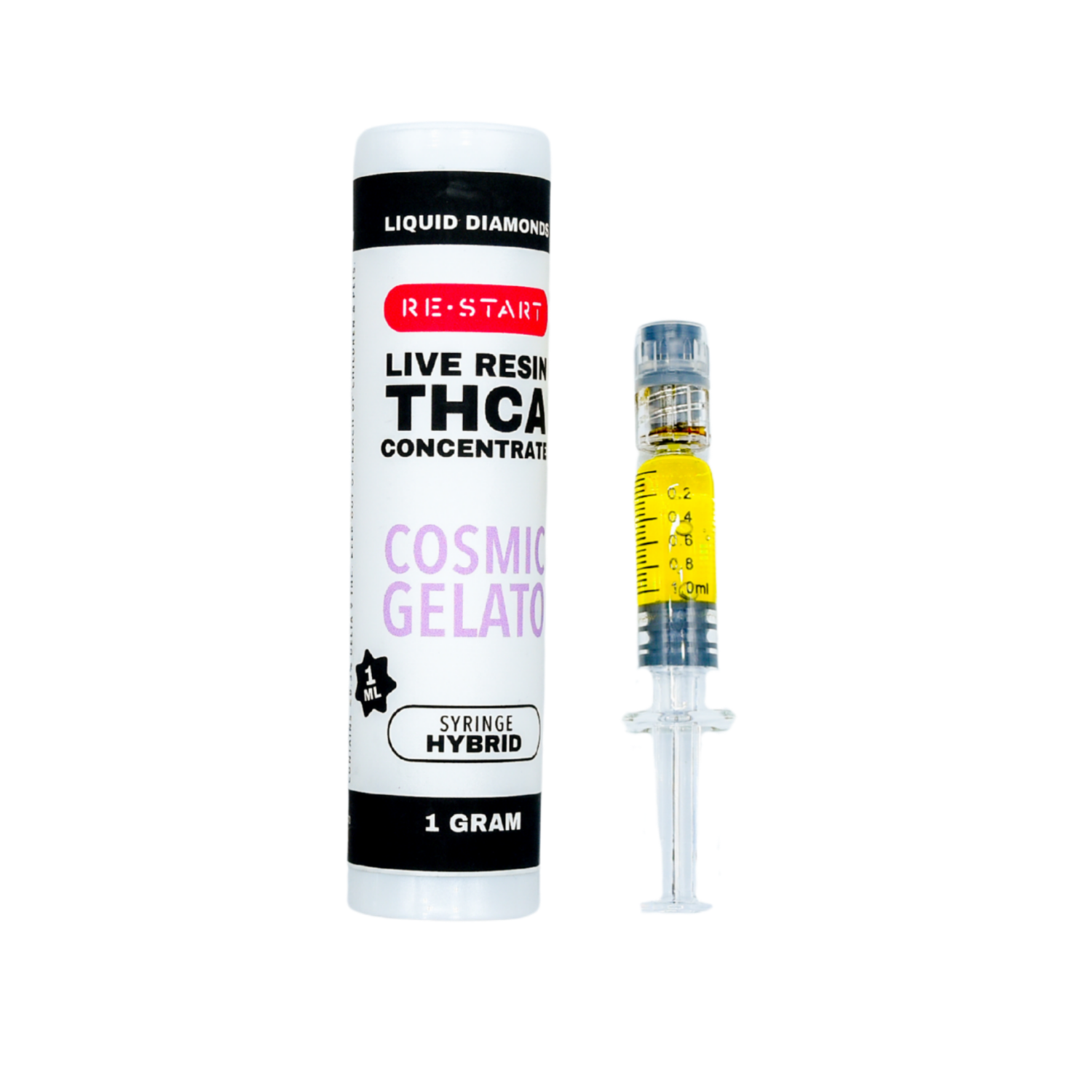 THCA Live Resin Dab Syringe (H) Cosmic Gelato + Free Accessory / 1ml/1G (Reg. Price $45)